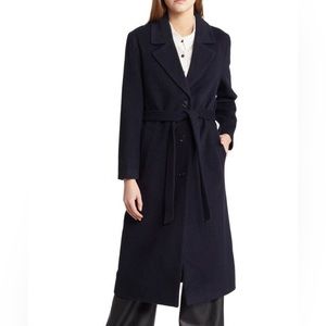 & Other Stories Black Alpaca Wool Belted Coat 2